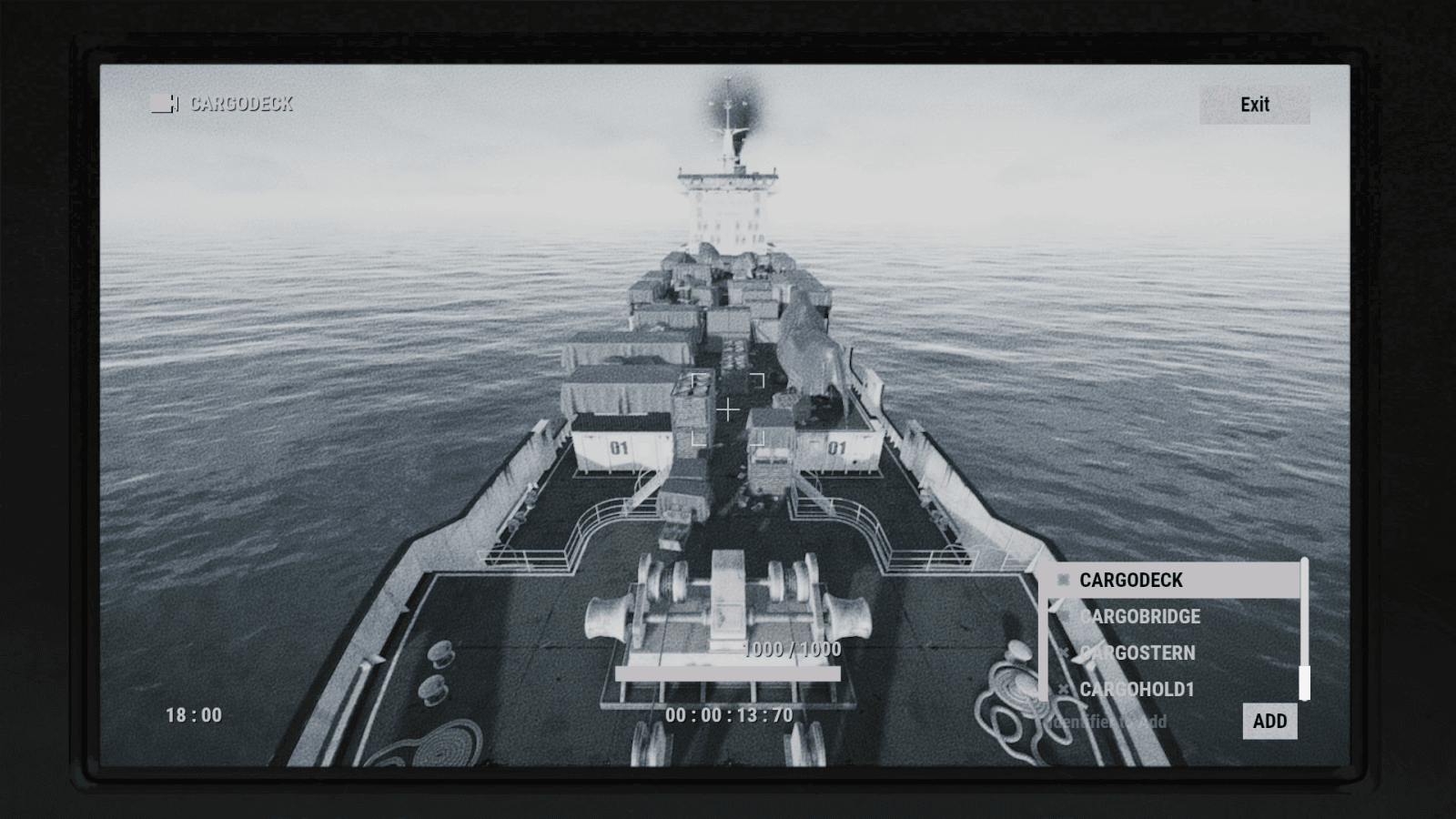 CCTV-вид камеры CARGODECK в Rust