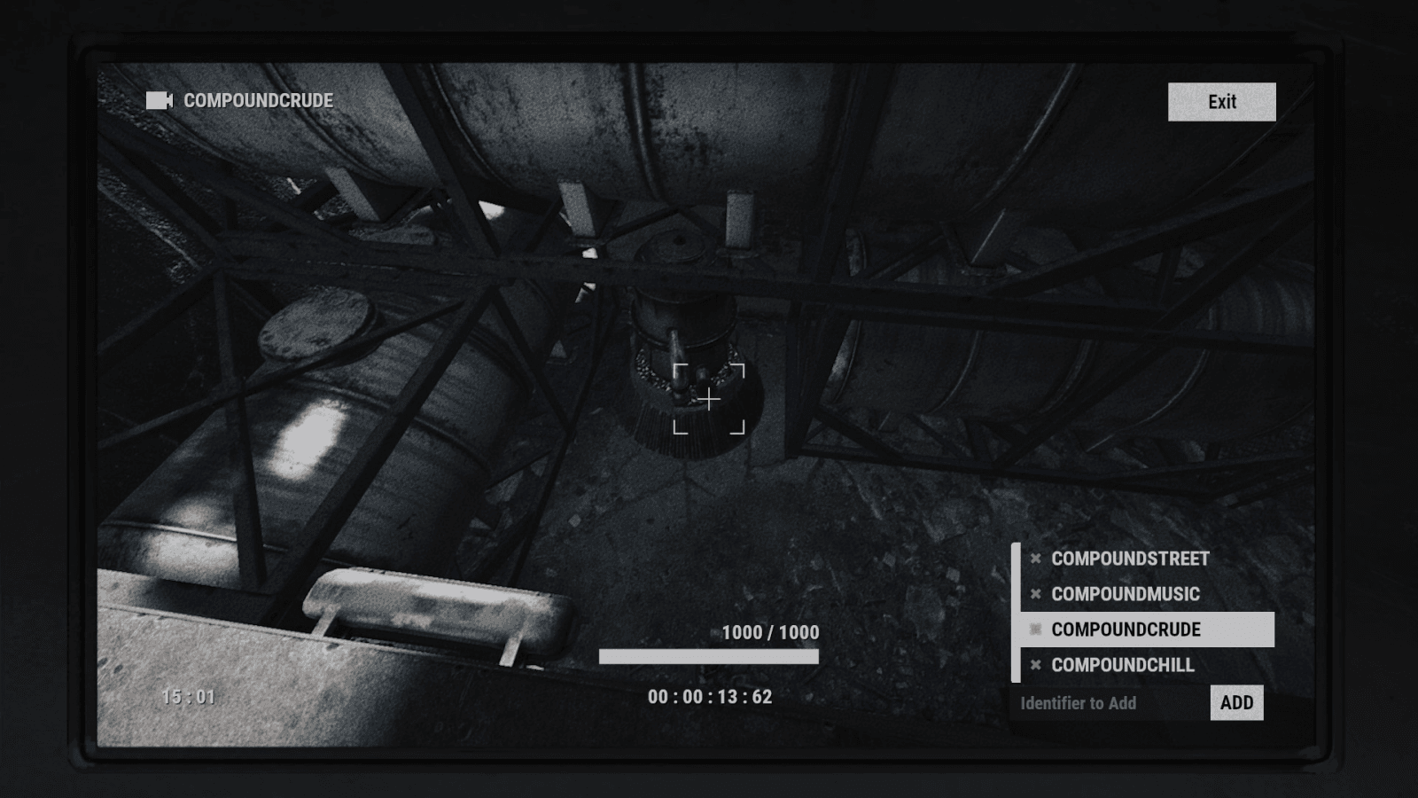 CCTV-вид камеры COMPOUNDCRUDE в Rust