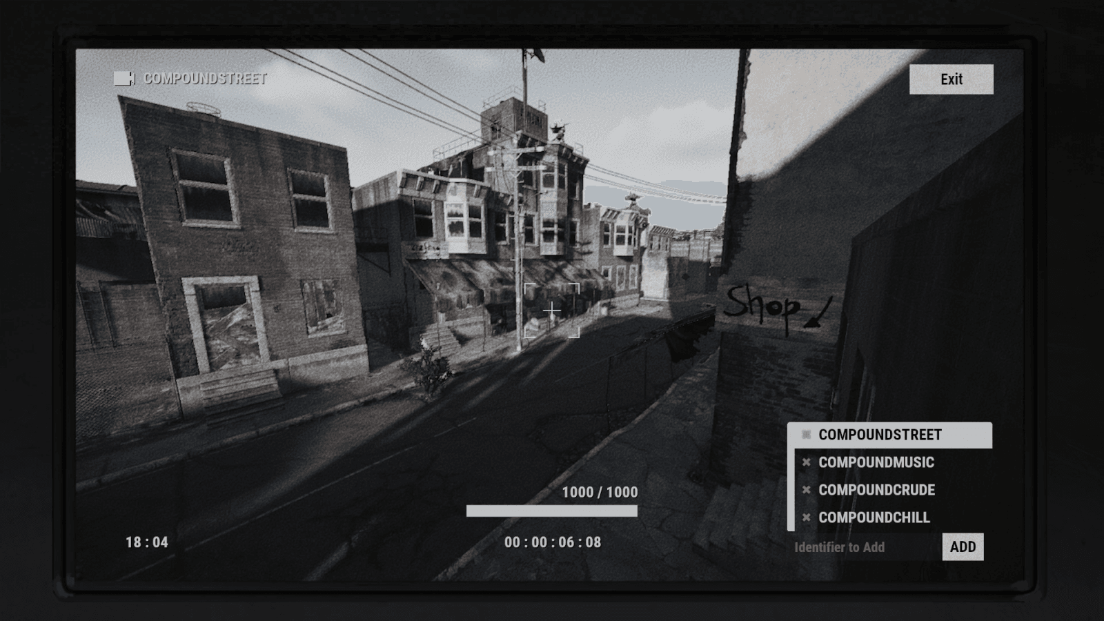 CCTV-вид камеры COMPOUNDSTREET в Rust