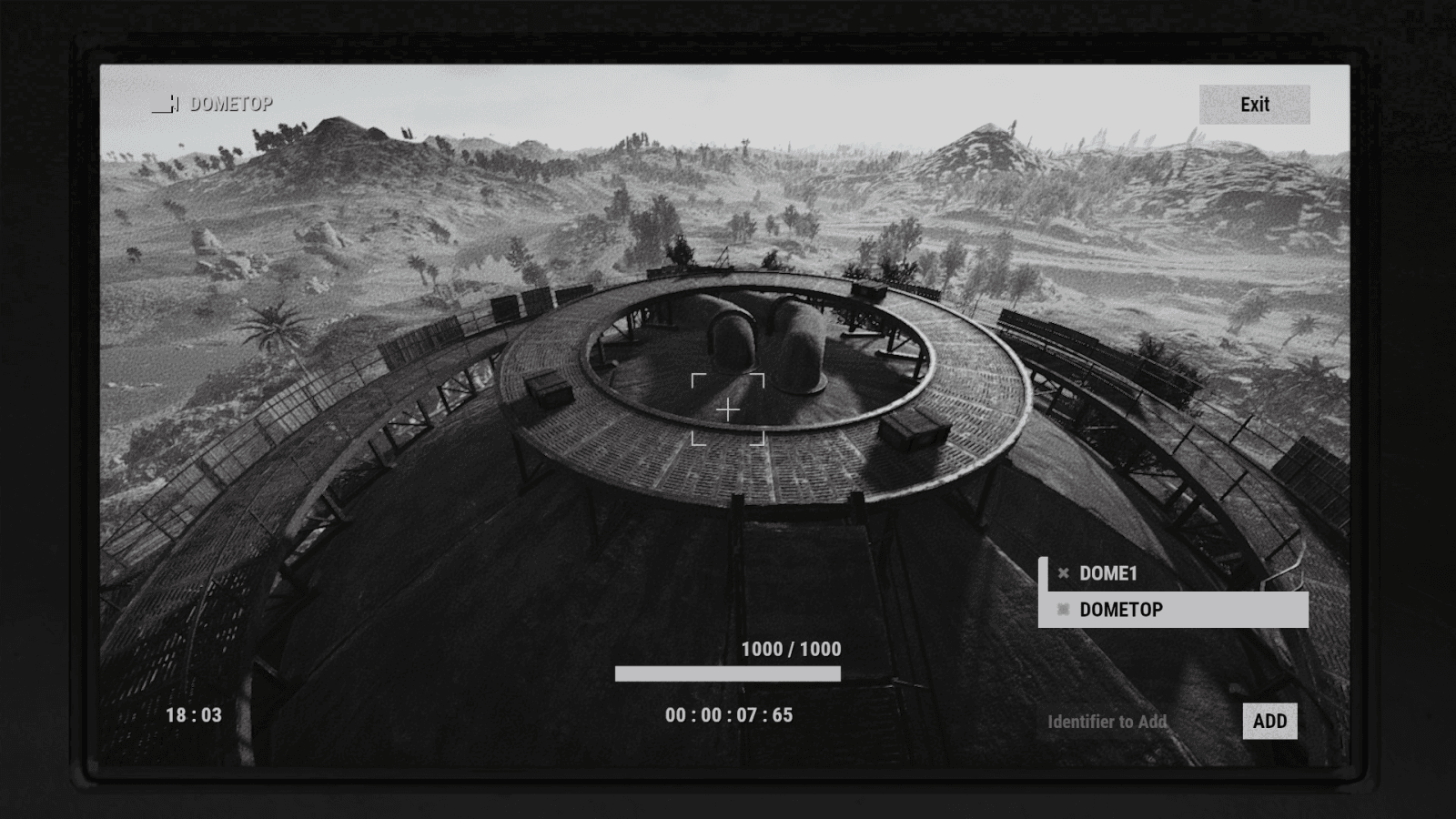 CCTV-вид камеры DOMETOP в Rust