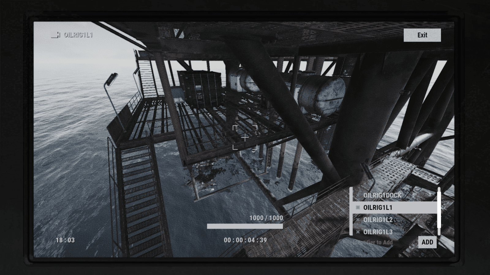 CCTV-вид камеры OILRIG1L1 в Rust