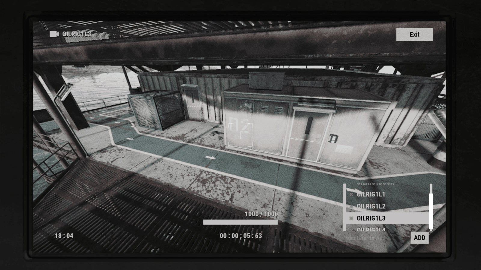 CCTV-вид камеры OILRIG1L3 в Rust