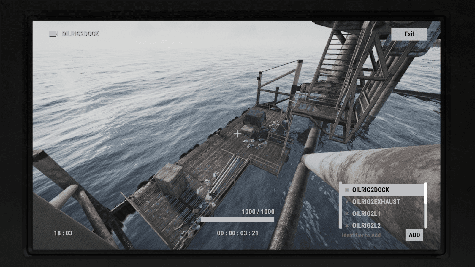 CCTV-вид камеры OILRIG2DOCK в Rust