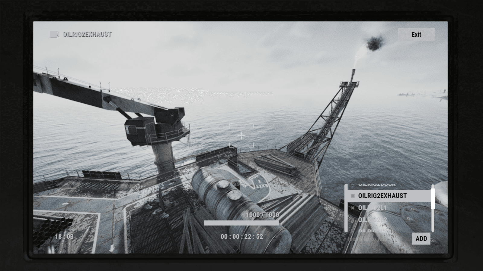 CCTV-вид камеры OILRIG2EXHAUST в Rust