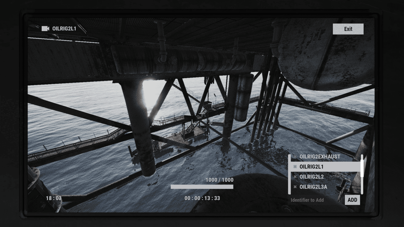 CCTV-вид камеры OILRIG2L1 в Rust