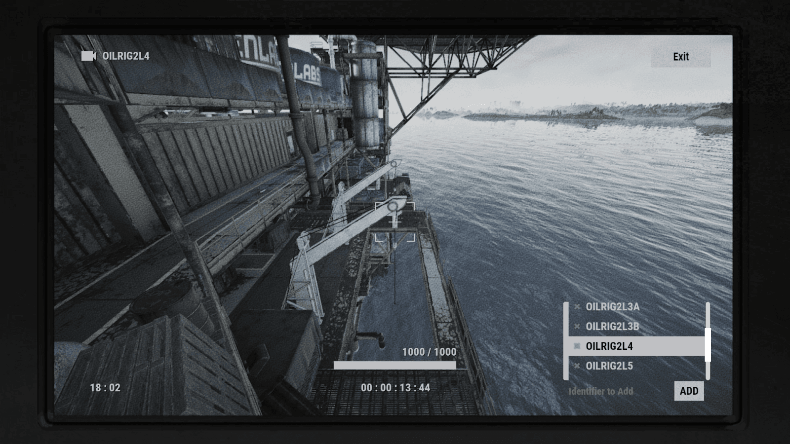 CCTV-вид камеры OILRIG2L4 в Rust
