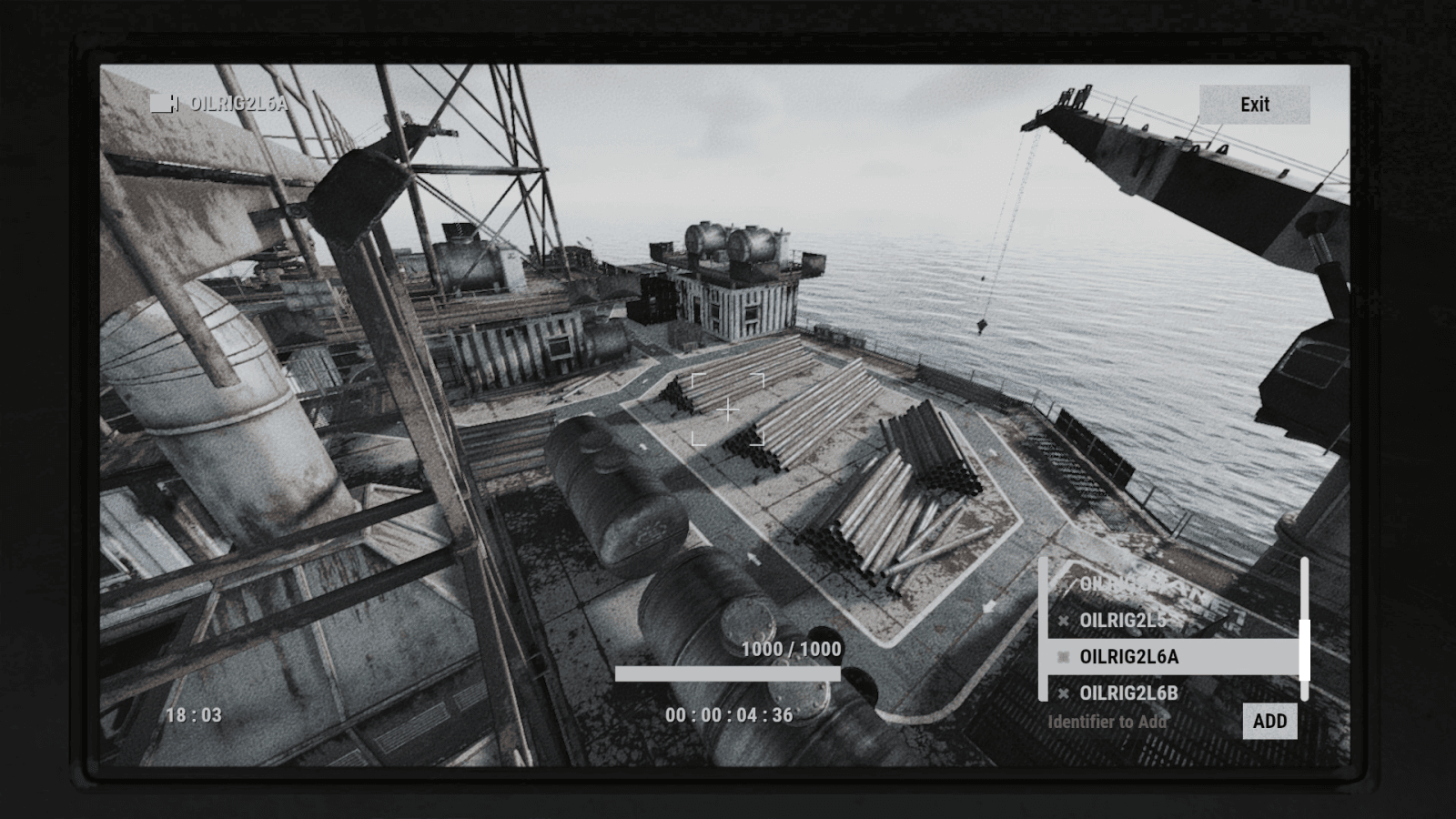 CCTV-вид камеры OILRIG2L6A в Rust