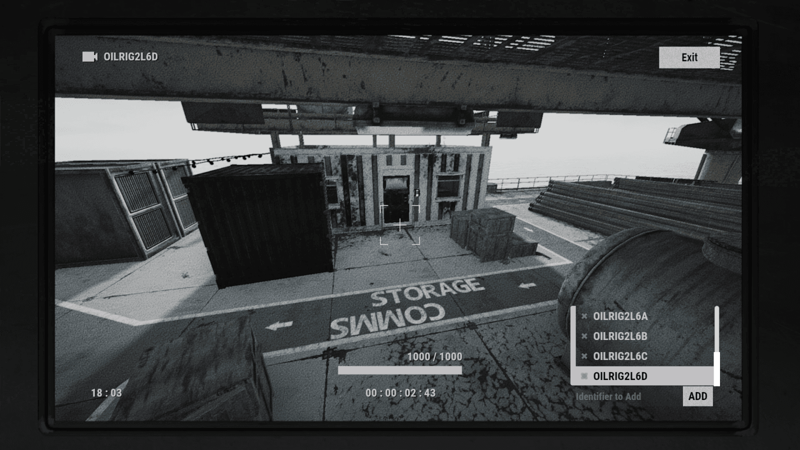 CCTV-вид камеры OILRIG2L6D в Rust