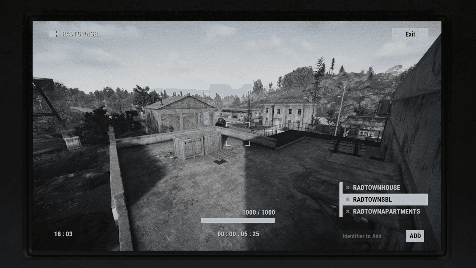 CCTV-вид камеры RADTOWNSBL в Rust