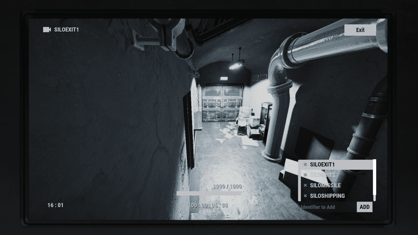 CCTV-вид камеры SILOEXIT1 в Rust