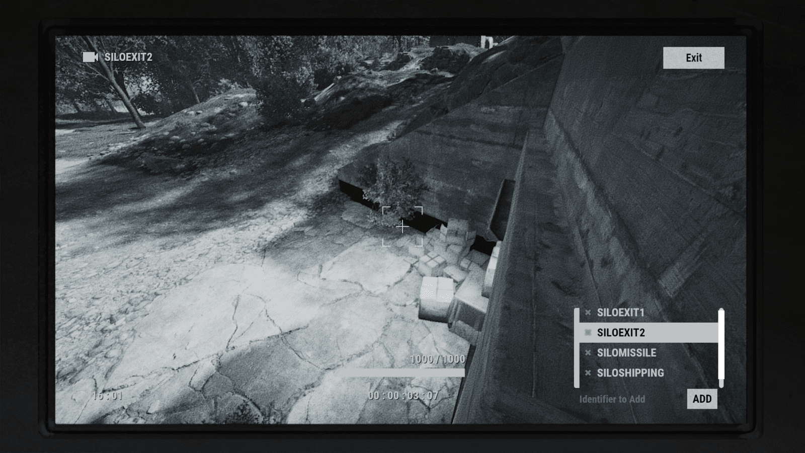 CCTV-вид камеры SILOEXIT2 в Rust