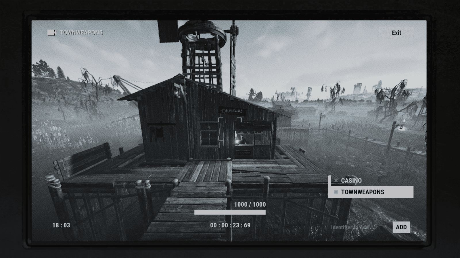 CCTV-вид камеры TOWNWEAPONS в Rust